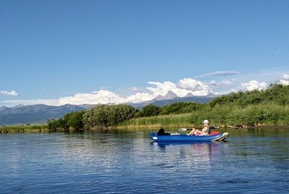 floating the teton rental boat kayak